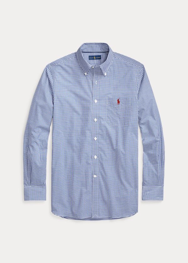 Camisa Polo Ralph Lauren Hombre Azul Rey Azules / Blancos - Classic Fit Gingham - ANWPI0768